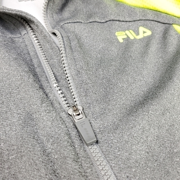 Fila Performance Neon Grey Structured Jacket M - Picture 9 of 12